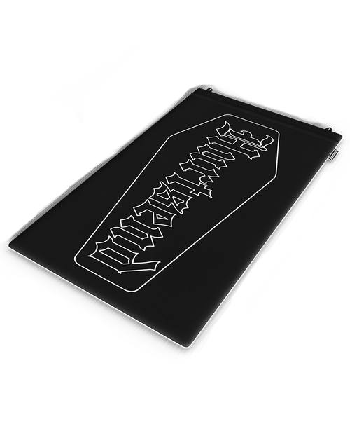 underside of deathmat acupressure mat for fast recovery black and white style